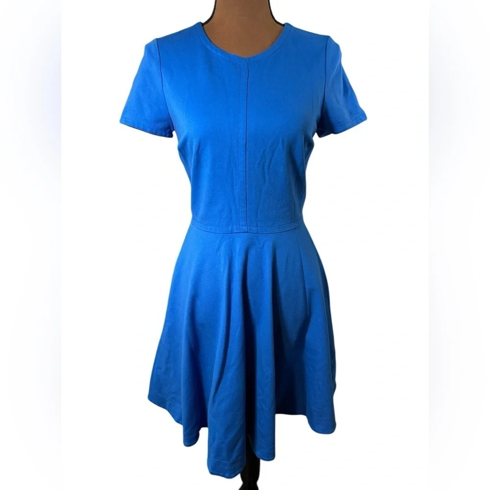 Diane Von Furstenberg Ivana Dress in Blue Iris Sz 4 - Picture 3 of 7